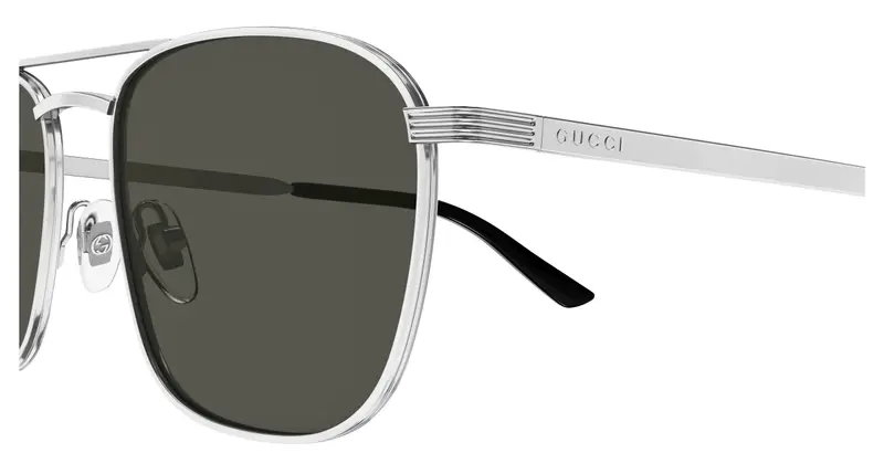 Gucci Occhiali da sole Uomo Argento 880729 miniatura 2