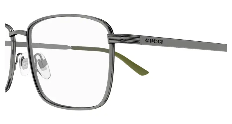 Gucci Uomo GG1882O 003 Montature da vista Metallo Rutenio Trasparente Squadrata miniatura 2