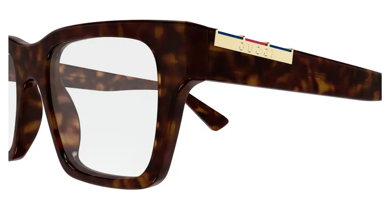Gucci Uomo GG1889O 002 Montature da vista Acetato Havana Trasparente Squadrata miniatura 2