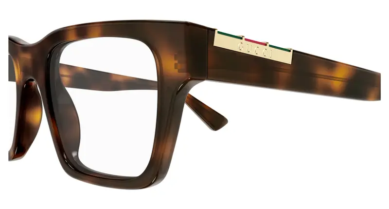 Gucci Uomo GG1889O 004 Montature da vista Acetato Havana Trasparente Squadrata miniatura 2
