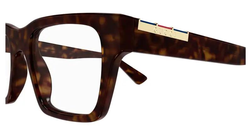 Gucci Uomo GG1889O 006 Montature da vista Acetato Havana Trasparente Squadrata miniatura 2