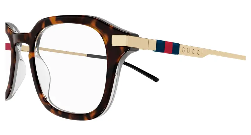 Gucci Uomo GG1891O 002 Montature da vista Acetato Havana Trasparente Squadrata miniatura 2