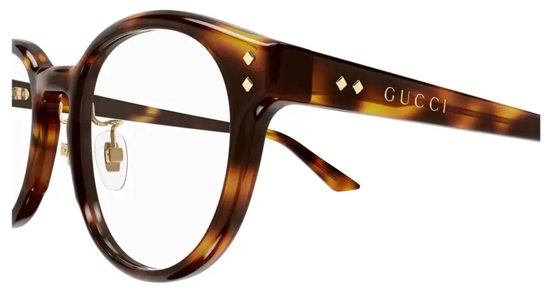 Gucci Uomo GG1898OA 002 Montature da vista Acetato Havana Trasparente Rotonda miniatura 2