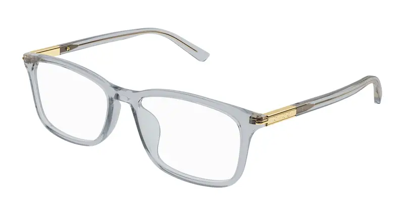 Gucci Uomo GG1900OA 003 Montature da vista Acetato Grigio Trasparente Squadrata