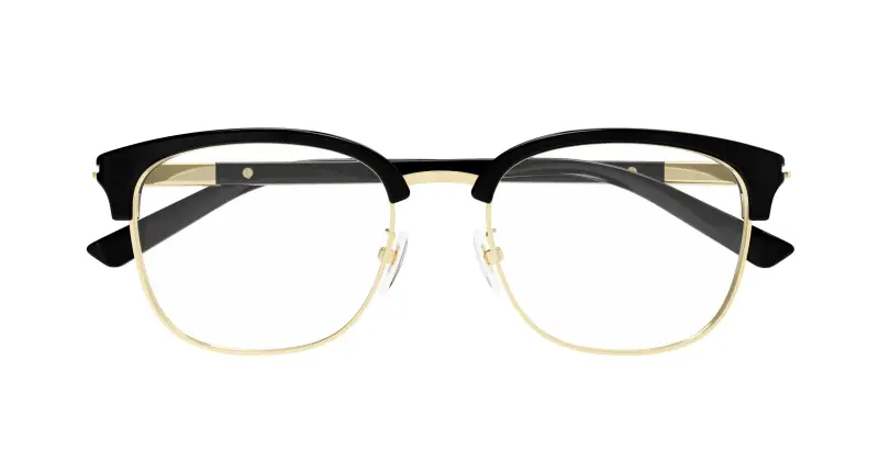 Uomo GG1901OA 001 Montature da vista Acetato Nero Trasparente Rotonda miniatura 2