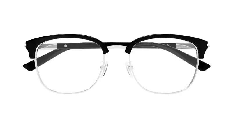 Uomo GG1901OA 002 Montature da vista Acetato Nero Trasparente Rotonda miniatura 2