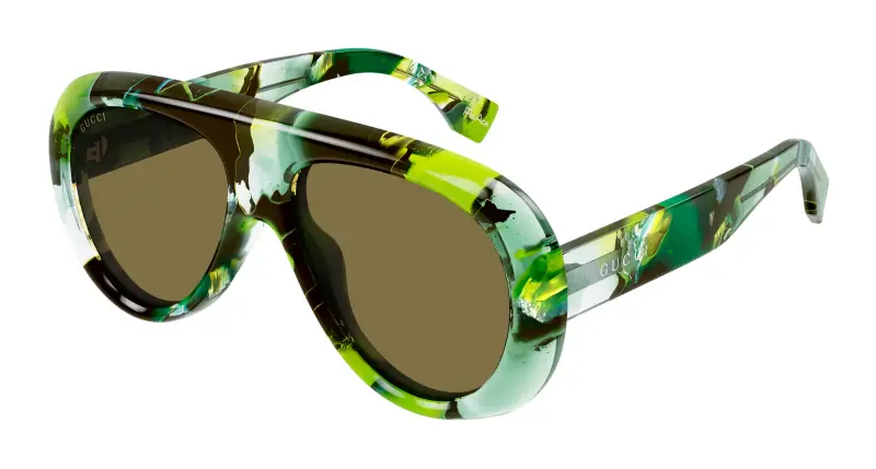 Gucci Occhiali da sole Uomo Verde 3535293