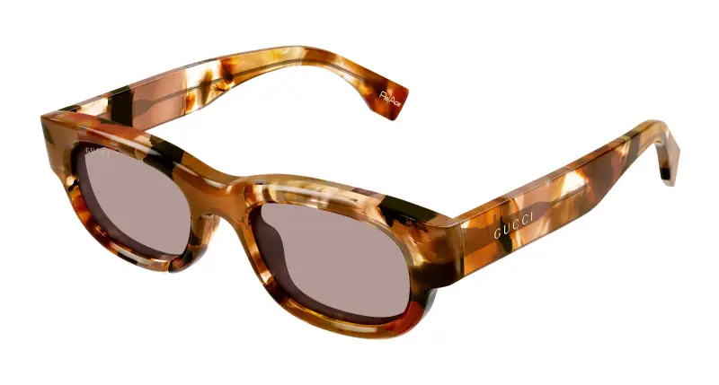 Gucci Occhiali da sole Uomo Marrone 3531221