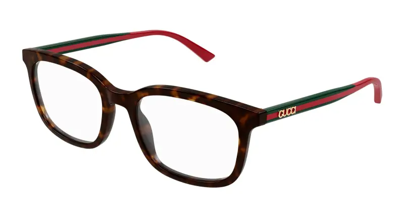 Uomo GG1928O 002 Montature da vista Acetato Havana Trasparente Squadrata