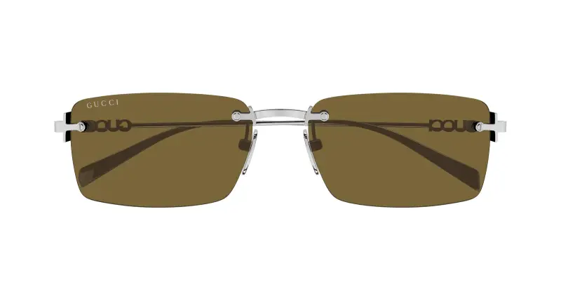 Gucci Occhiali da sole Uomo Argento 3407984 miniatura 2