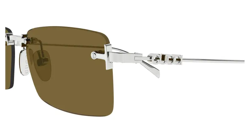 Gucci Occhiali da sole Uomo Argento 3407984 miniatura 3