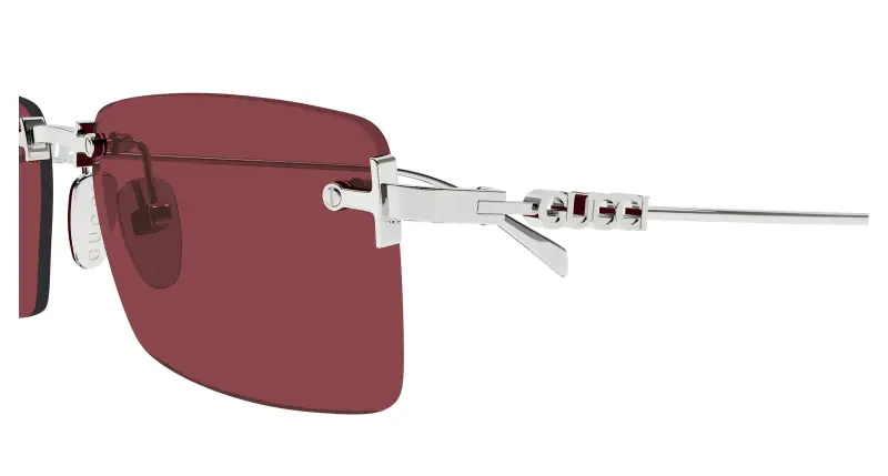 Gucci Occhiali da sole Uomo Argento 3529560 miniatura 3