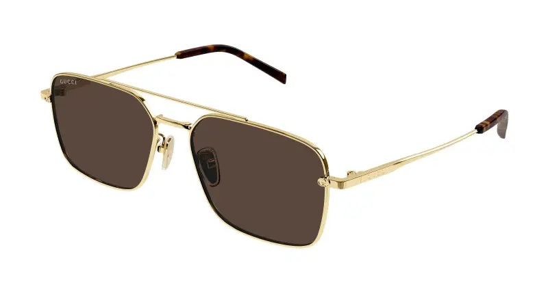 Gucci Occhiali da sole Uomo Oro 3408336