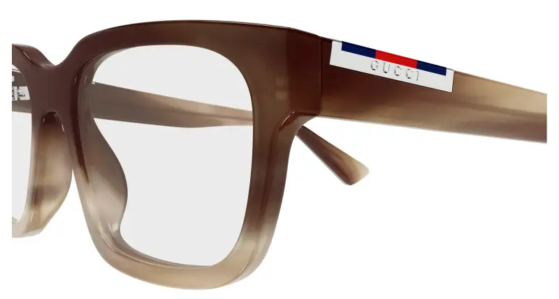 Uomo GG1961O 004 Montature da vista Acetato Havana Trasparente Squadrata miniatura 3