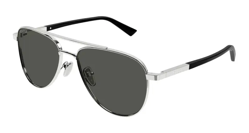 Gucci Occhiali da sole Uomo Grigio 3407981