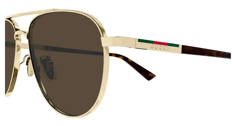 Gucci Occhiali da sole Uomo Marrone 3533874 miniatura 3