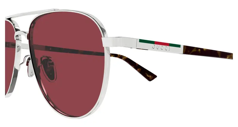 Gucci Occhiali da sole Uomo Argento 3529558 miniatura 3