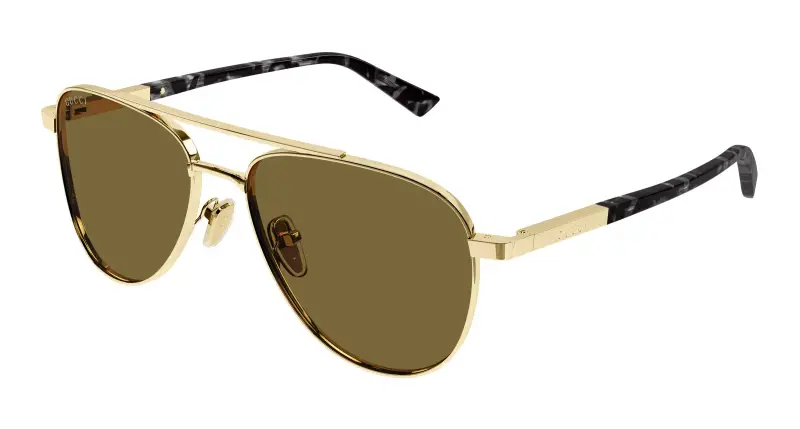 Gucci Occhiali da sole Uomo Oro 3408335