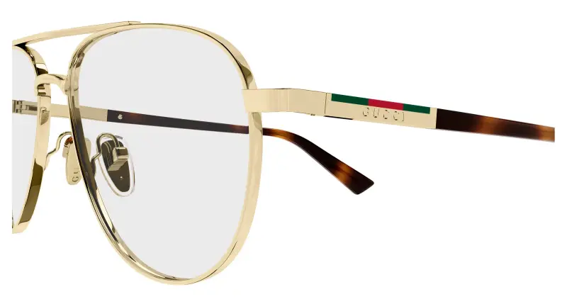 Gucci Occhiali da sole Uomo Oro 3533873 miniatura 3