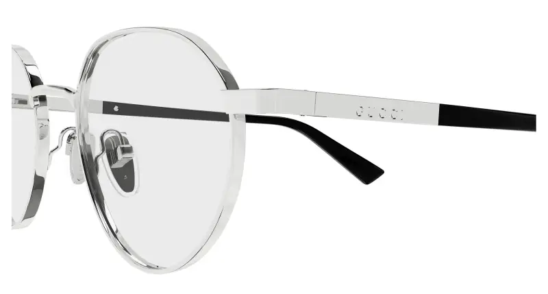 Uomo GG1963O 001 Montature da vista Metallo Argento Trasparente Rotonda miniatura 3