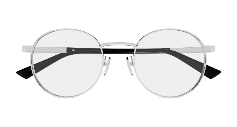 Uomo GG1966OK 001 Montature da vista Metallo Argento Trasparente Rotonda miniatura 2