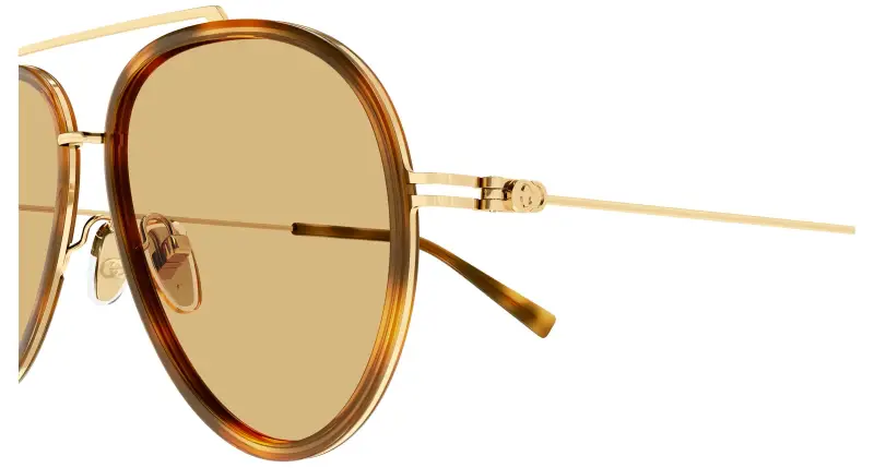 Gucci Occhiali da sole Uomo Arancione 3530482 miniatura 3