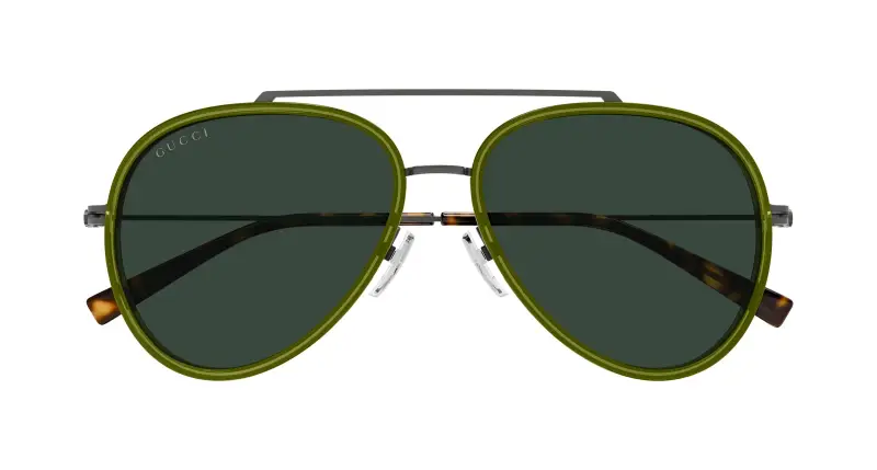 Gucci Occhiali da sole Uomo Verde 3408376 miniatura 2