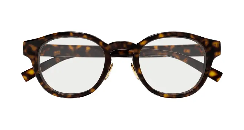 Uomo GG1988OK 002 Montature da vista Iniettato Havana Trasparente Rotonda miniatura 2