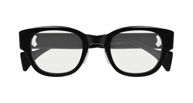 Uomo GG2001OJ 001 Montature da vista Acetato Nero Trasparente Rotonda miniatura 2