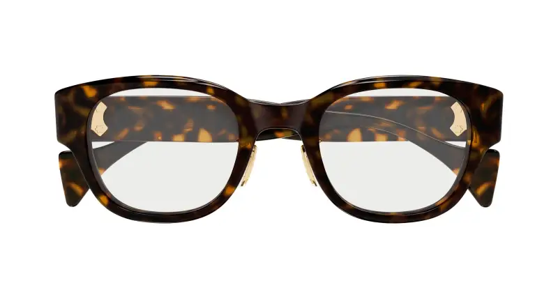 Uomo GG2001OJ 002 Montature da vista Acetato Havana Trasparente Rotonda miniatura 2