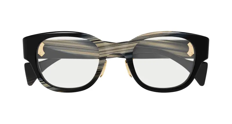 Uomo GG2001OJ 003 Montature da vista Acetato Nero Trasparente Rotonda miniatura 2