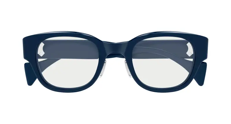 Uomo GG2001OJ 004 Montature da vista Acetato Blu Trasparente Rotonda miniatura 2