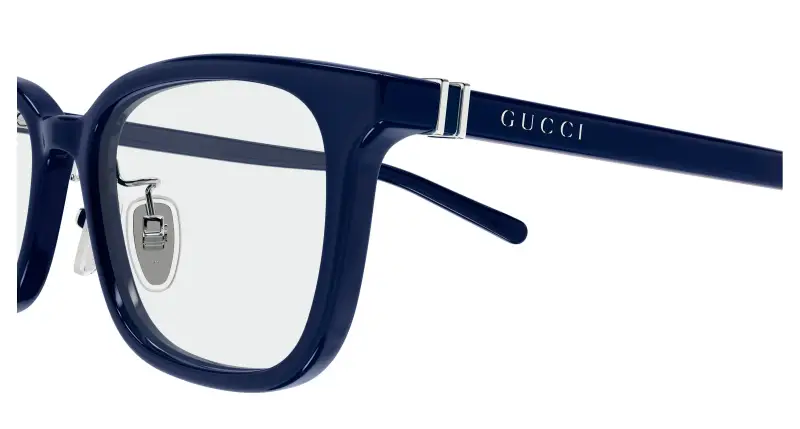 Uomo GG2002OJ 003 Montature da vista Acetato Blu Trasparente Squadrata miniatura 3