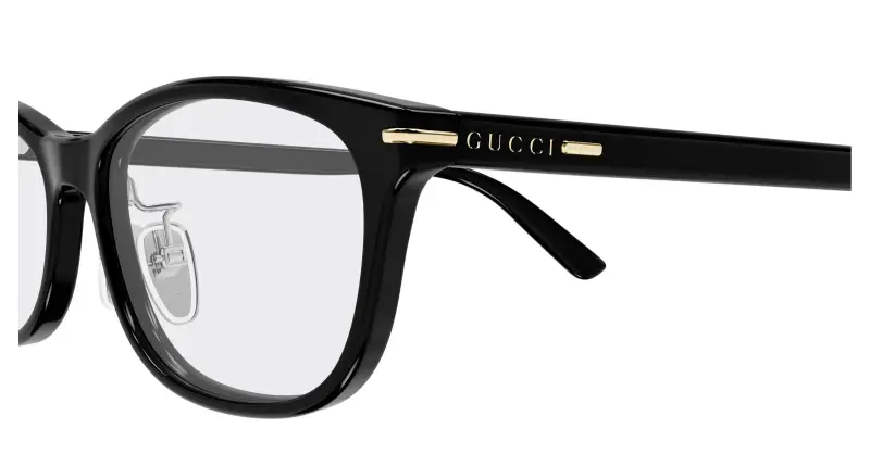 Uomo GG2003OJ 001 Montature da vista Acetato Nero Trasparente Squadrata miniatura 3