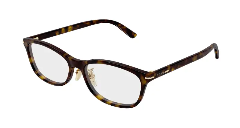 Uomo GG2003OJ 002 Montature da vista Acetato Havana Trasparente Squadrata