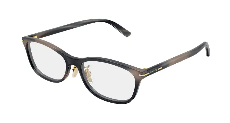 Uomo GG2003OJ 004 Montature da vista Acetato Havana Trasparente Squadrata