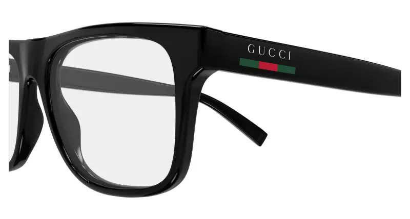 Uomo Gucci GG1117ON 001 Montature da vista Iniettato Nero Trasparente Squadrata miniatura 3