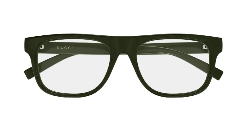 Uomo Gucci GG1117ON 004 Montature da vista Iniettato Verde Trasparente Squadrata miniatura 2