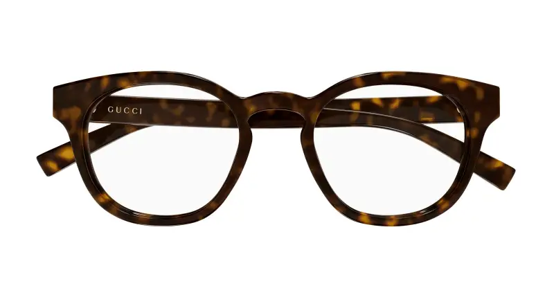 Uomo Gucci GG1859O 005 Montature da vista Iniettato Havana Trasparente Rotonda miniatura 2