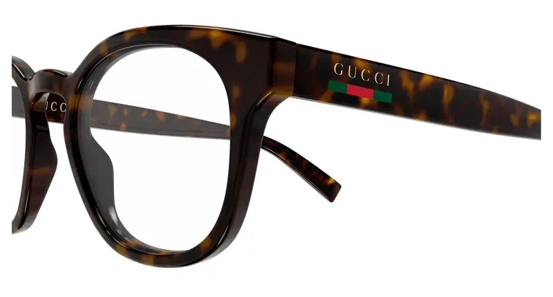 Uomo Gucci GG1859O 005 Montature da vista Iniettato Havana Trasparente Rotonda miniatura 3