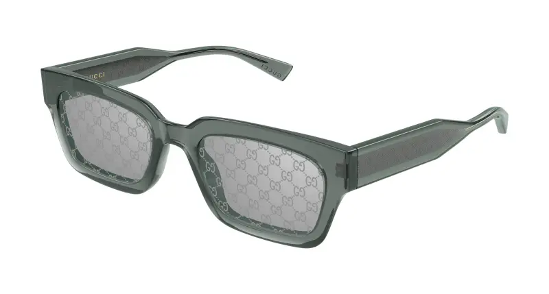 Uomo Gucci GG2069S 003 Occhiali da sole Acetato Grigio Grigio Squadrata
