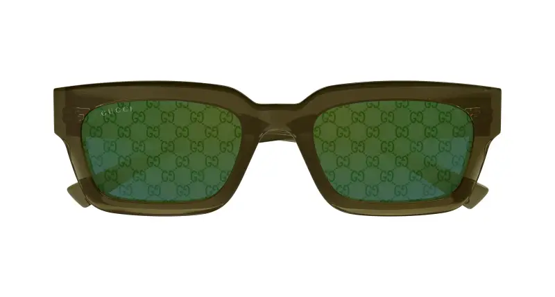 Gucci Occhiali da sole Uomo Verde 4312166 miniatura 2