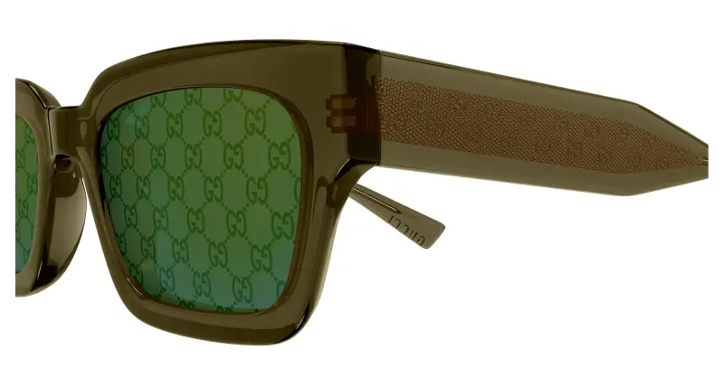 Gucci Occhiali da sole Uomo Verde 4312166 miniatura 3