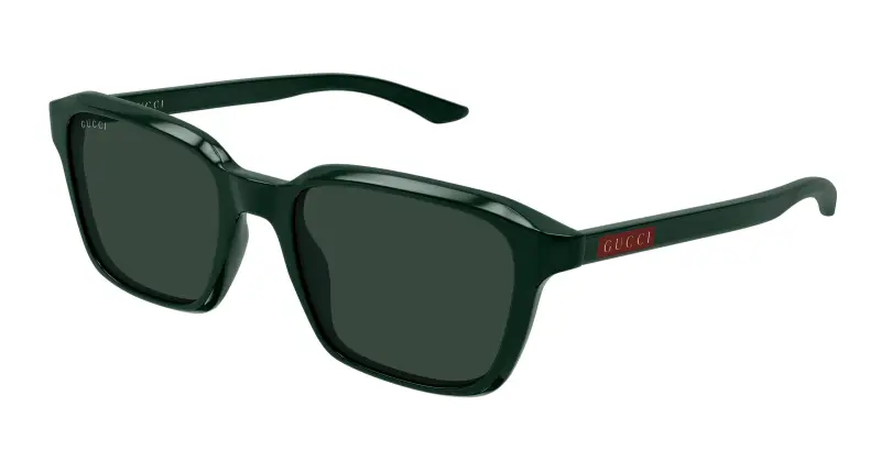 Uomo Gucci GG2078S 004 Occhiali da sole Acetato Verde Verde Squadrata