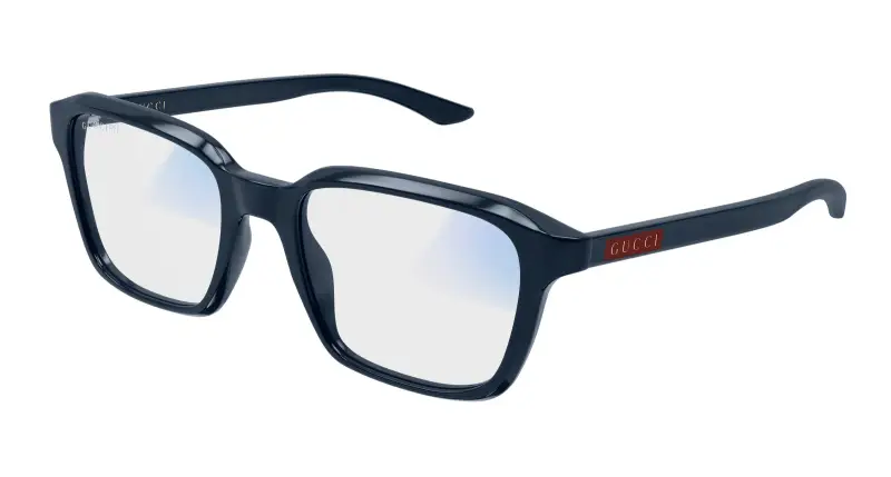 Uomo Gucci GG2078S 006 Occhiali da sole Acetato Blu Trasparente Squadrata