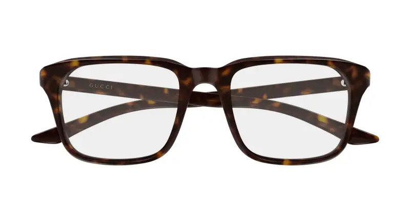 Uomo Gucci GG2081O 006 Montature da vista Acetato Havana Trasparente Squadrata miniatura 2