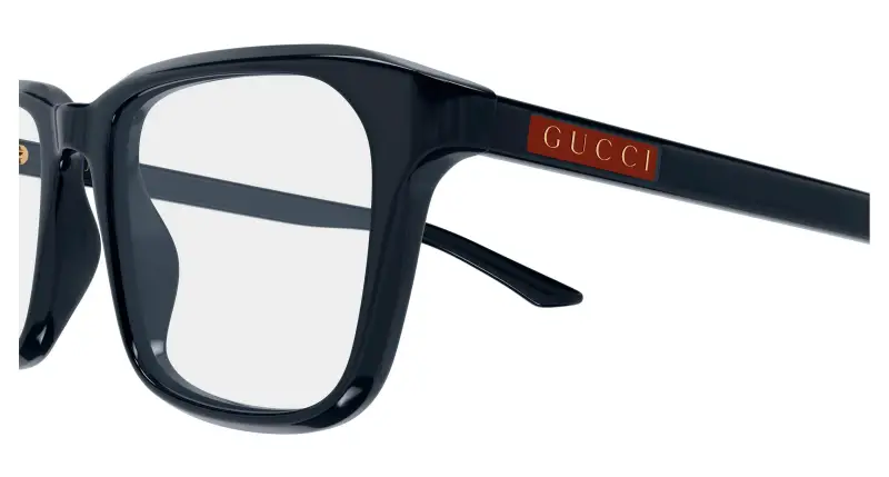 Uomo Gucci GG2081O 007 Montature da vista Acetato Blu Trasparente Squadrata miniatura 3