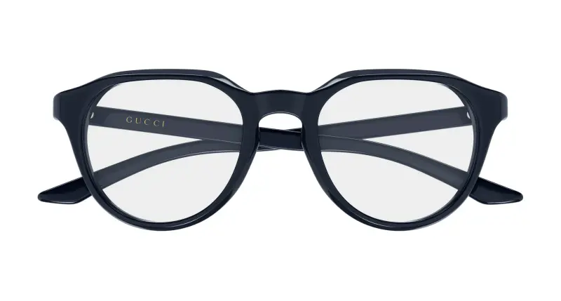 Uomo Gucci GG2083O 003 Montature da vista Acetato Blu Trasparente Rotonda miniatura 2