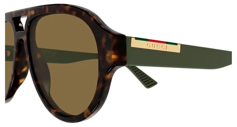 Gucci Occhiali da sole Uomo Marrone 4301766 miniatura 3