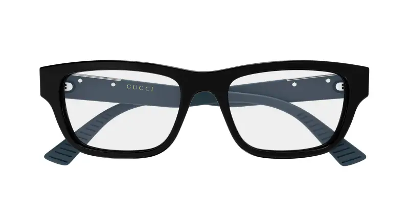 Uomo Gucci GG2091O 006 Montature da vista Acetato Nero Trasparente Squadrata miniatura 2